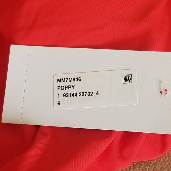 NWT Michael Kors POPPY Red Halter Blouson O-Ring One-Piece Swimsuit Sz. 6 - Picture 8 of 11